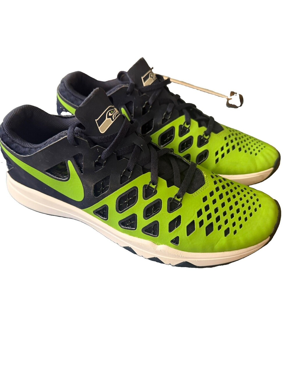 Nike Train Speed 4 AMP Seattle Seahawks Mens Size 12 Shoes Blue Green 848587-307